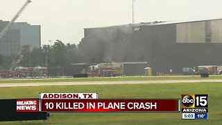 10 killed in plane crash in Texas