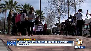 Activists protest recent ICE sweep