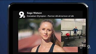 Sage Watson now training at home