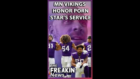 NFL Team Minnesota Vikings Show Porn Star Johnny Sins On Screen During Salute To Military #shorts