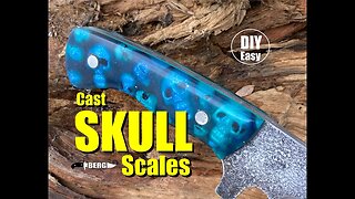 How to make Cast Skull Knife handles with totalboat thickset resin