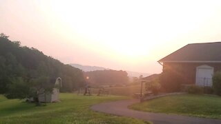 Smokey sunset Time-lapse