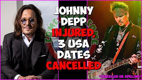 Johnny Depp INJURED! Hollywood Vampires US Tour Dates CANCELED!