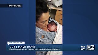 Couple encourages others after pregnancy complications