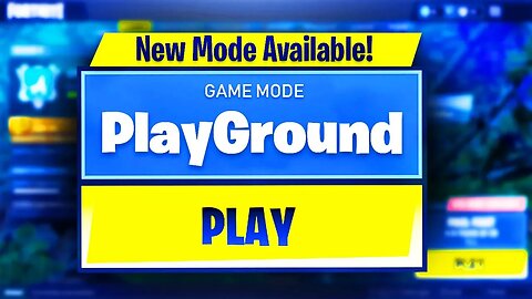 *NEW* Playground LTM GAMEMODE IN FORTNITE TODAY?! - Fortnite Battle Royale NEW MODE COMING SOON