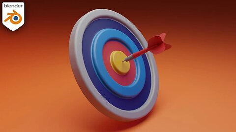 Darts & Target in #blender