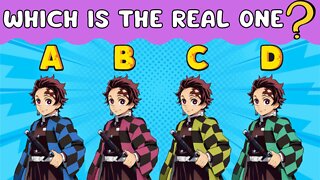 Anime Quiz - Which Anime Character is the Real One?