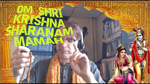 99 Om Shri Krishna Sharanam Mamah श्री कृष्ण शरणम मम 108x from Swaminaryan tradition
