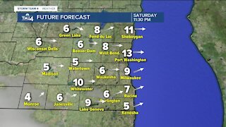 Sunny skies Friday with highs near 50