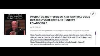 #4CHAN VS #HUNTERBIDEN! AND WHAT HAS COME OUT ABOUT @Joe Biden AND HUNTER'S RELATIONSHIP