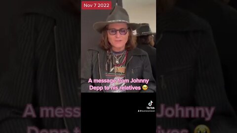 Johnny Depp’s message to fans 🥹 #johnnydepp #johnnydeppfans #johnnydeppwon