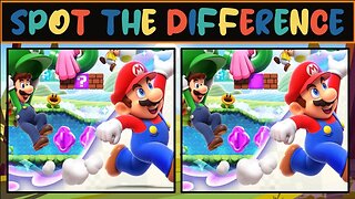 Spot the Difference - Super Mario Bros edition - 5 Puzzles of Find the difference