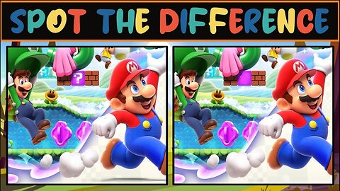 Spot the Difference - Super Mario Bros edition - 5 Puzzles of Find the difference