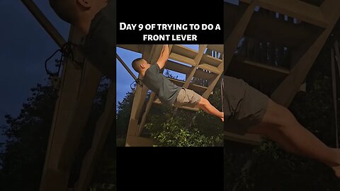 I was sore today. #workout #fun #practice #frontlever #calisthenics #shorts