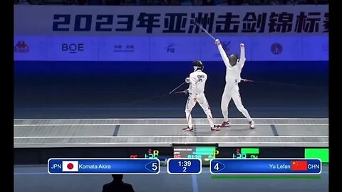 Epee Fencing - Did someone forget to point!? | Komata A vs Lefan Y