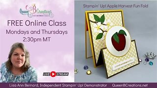 👑 Apple Harvest Fun Fold Card