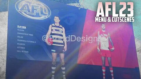 NEW AFL GAME - MAIN MENU & CUTSCENES