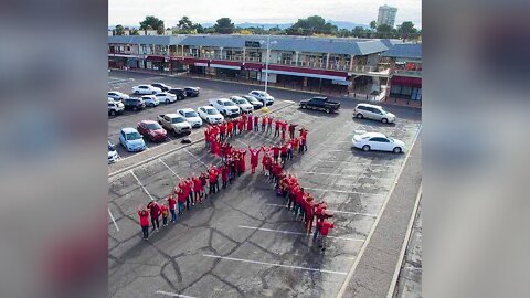 World Aids Day: World’s largest human red ribbon