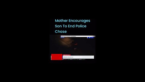 Mother Encourages Son To End Police Chase #lioneyenews #BreakingNews #news