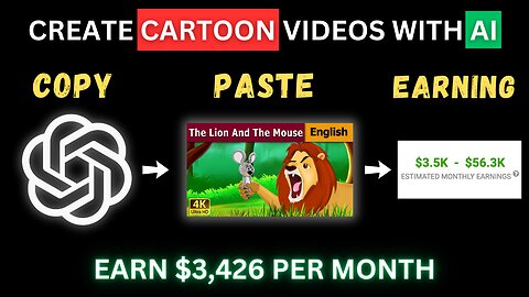 Create AI Animation and Earn $3,426/month: Step-by-Step Guide for Passive Income!