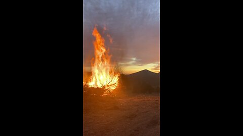 Got a nice sunset while burning last night