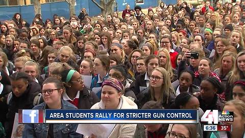 KC students stage walkout for gun reform