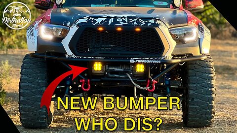 2017 Toyota Tacoma Front End Makeover! New Fabricated Bumper + Novsight Fog Lights Install.