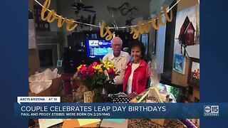 Couple celebrates Leap Day birthdays