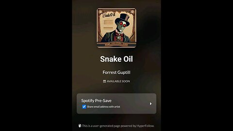New Single Release! "Snake Oil"