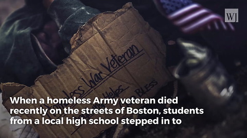 Homeless Vet Dies on the Street with No Family to Lay Him to Rest - That's When High Schoolers Step In