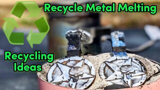 Recycle! Melting Metal- Punisher Metal Ingots - Recycle Metal at Home