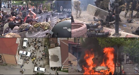 NATO UNDER ATTACK?-OVER 45 PEACEKEEPERS INJURED IN CLASHES IN KOSOVO-EMERGENCY MEETINGS CALLED*