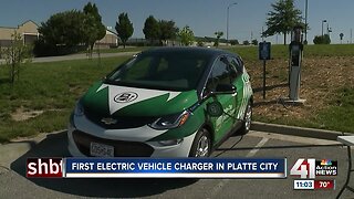 First electric vehicle charger in Platte City open for business