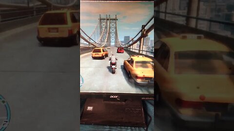 GTA 4 Gameplay Video|gta 4 bike crash sc |gta 4 brigde driving |gta 4ultra hd graphics |#Shorts #84