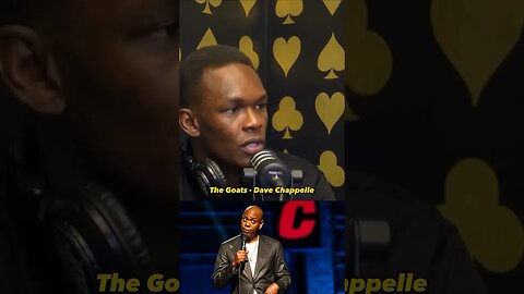 Israel Adesanya on Dave Chappelle and comedy today! #israeladesanya #davechappelle