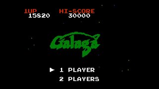 1981 Galaga. Namco. Retro Games. Classic Game. No Commentary Gameplay. | Piso games