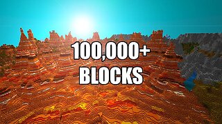 Minecraft 100,000 Block Flying Timelapse (1.18)
