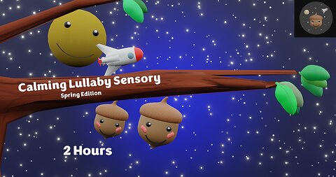 Baby Sleep Music | Lullaby to go to Sleep | Bedtime Sensory | Star Show, Spring Edition! Low Stim