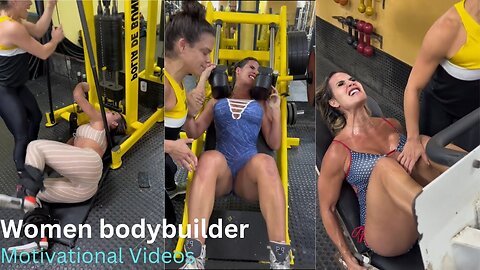 Women bodybuilder | Gym workout | strong woman