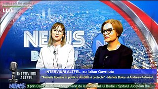 TV NEWS BUZAU- "INTERVIURI ALTFEL", cu Iulian Gavriluta. ""Femeile liberale in politica. Ambitii …