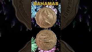 Bahamas 10 cents 1966.#shorts #coinnotesz