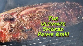 The Ultimate Prime Rib Smoked and Seared on a Franklin BBQ Offset Smoker!!! - Part 2 -The Cook