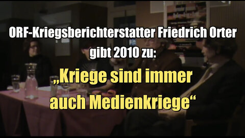 ORF-Kriegsberichterstatter Friedrich Orter: „Kriege sind immer auch Medienkriege“ (19.01.2010)
