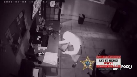 Deputies searching for business burglar