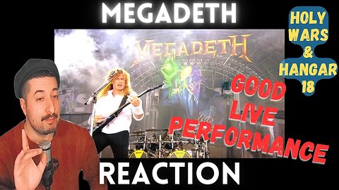 GOOD PERFORMANCE - Megadeth - Holy Wars & Hangar 18 Live Reaction