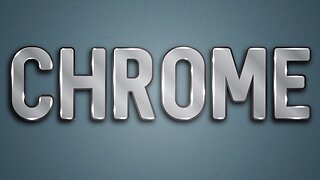 Chrome Text Effect #01 in Adobe Illustrator