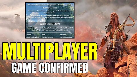 Horizon Multiplayer Game CONFIRMED By Guerrilla Games - What We Know