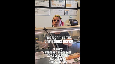 Subway Karen Refuses Services to Christians for Bible T shirts