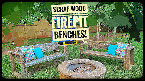 Building Fire Pit Benches out of free scrap wood!