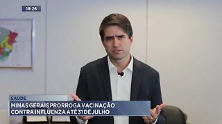 Saúde: Minas Gerais Prorroga Vacinação contra Influenza até 31 de Julho.